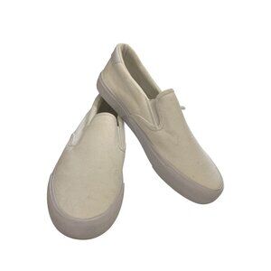 Lugz Men's  size 7.5 White Slip-On Canvas sneakers Shoes